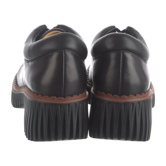 NEW 4CCCCEES Leather Plita Cita Heeled Loafers in black for women 825 10m5 - Picture 4 of 7